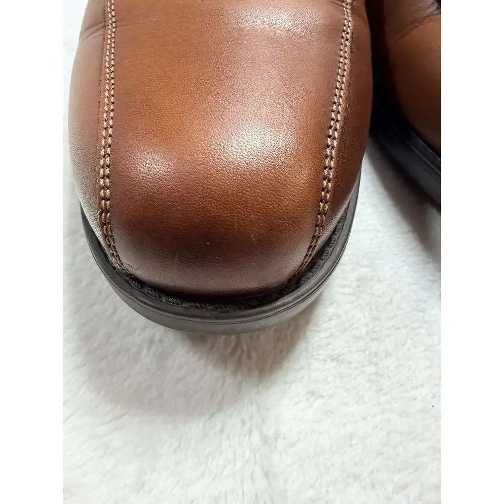 Florsheim Men's Medfield Bike Toe Slip Loafer Dress Shoe, Cognac, Size 9.5 EEE